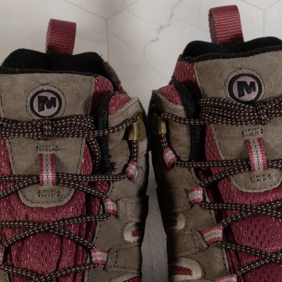 Merrell Women's Moab 2 Mid Wp Boulder Blush Boulder/Blush Size 12 M - Picture 9 of 15